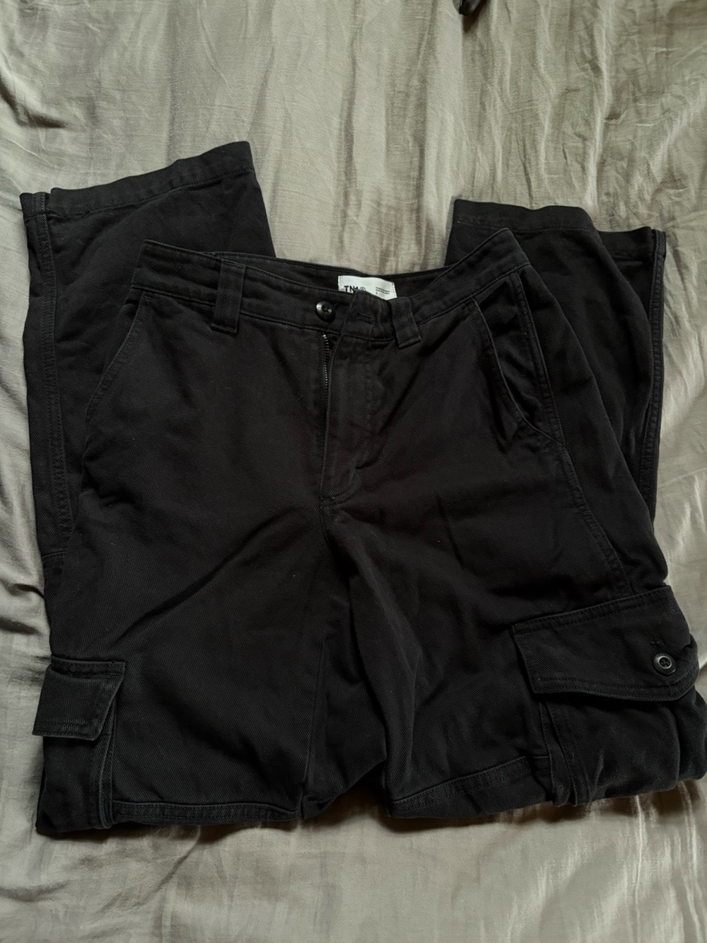 TNA Black Cargo Pants with Side Pockets Size 0
